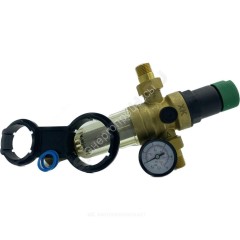 Фильтр сетчатый T-образный латунь Ду 15 Ру16 Тмакс=40 oC G1/2" НР FR06 с регулятором давления Хит Комплект FR06-1/2C